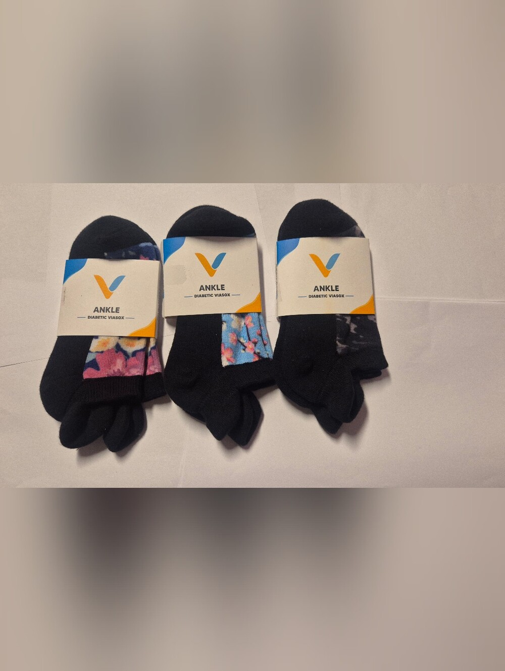 Diabetic Viasox Ankle Socks - Viasox Medium |Womens 5-9  Mens 6-8